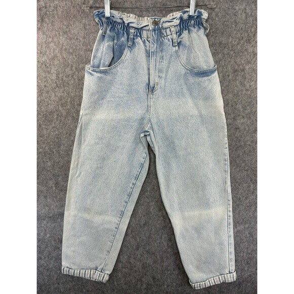 Vintage Gitano Express Jeans Women’s Size 9 Baggy Mom 80s Paper Bag Waist - Picture 1 of 9